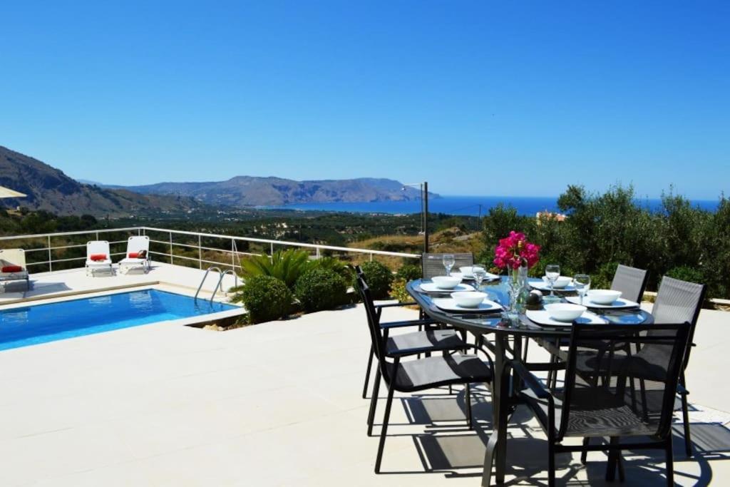 Villa Vuna - Private Pool -Sea View Hanya Dış mekan fotoğraf